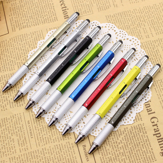 Multifunctional Screwdriver Tool Caliper Level Meter Scale Ballpoint Pen