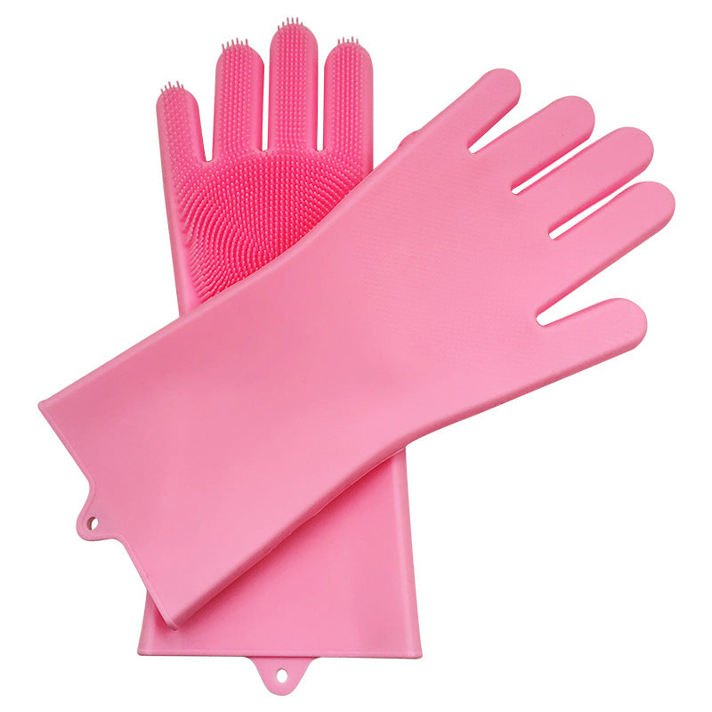 Dishwashing Utility And Silicone Dishwashing Gloves