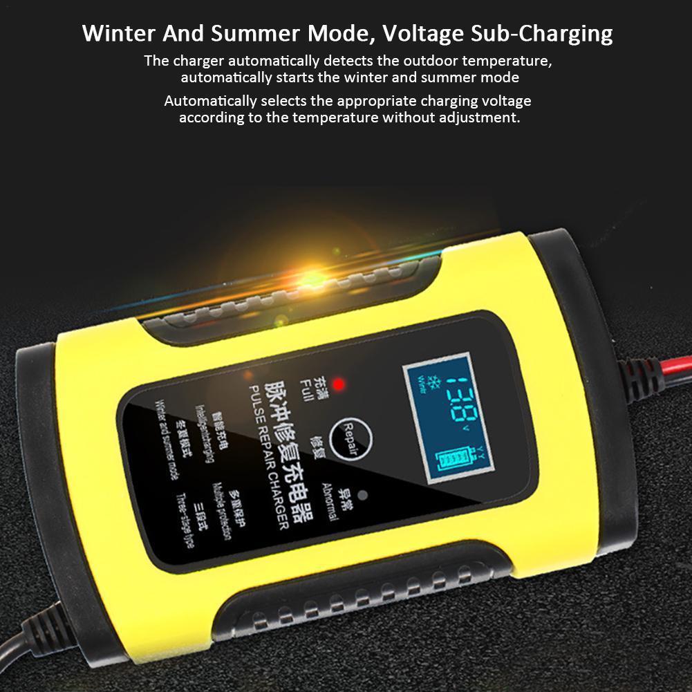 Car Battery Charger 12V6A Motorcycle Charger Battery Charger European Charger