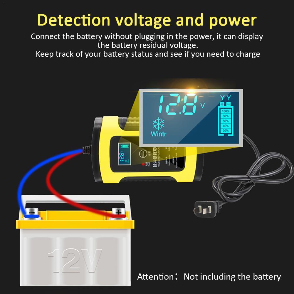 Car Battery Charger 12V6A Motorcycle Charger Battery Charger European Charger