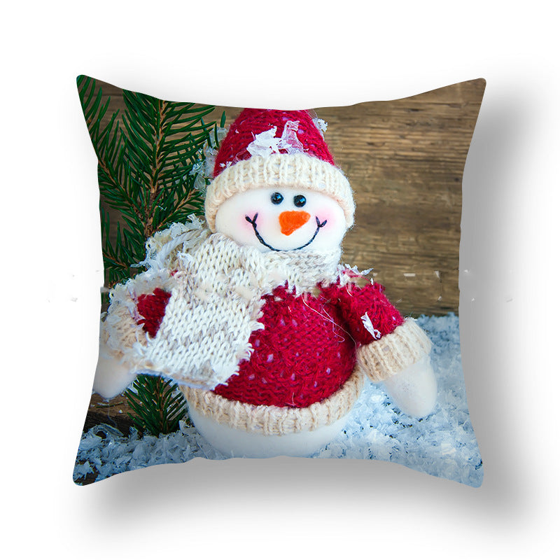 Christmas Pillowcase Cute Snowman Ins