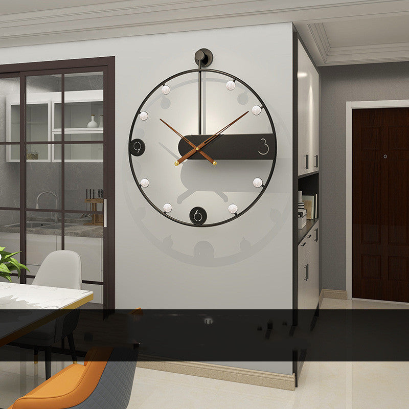 Wall Clock Simple Fashion Art Light Luxury Clock Living Room Creative