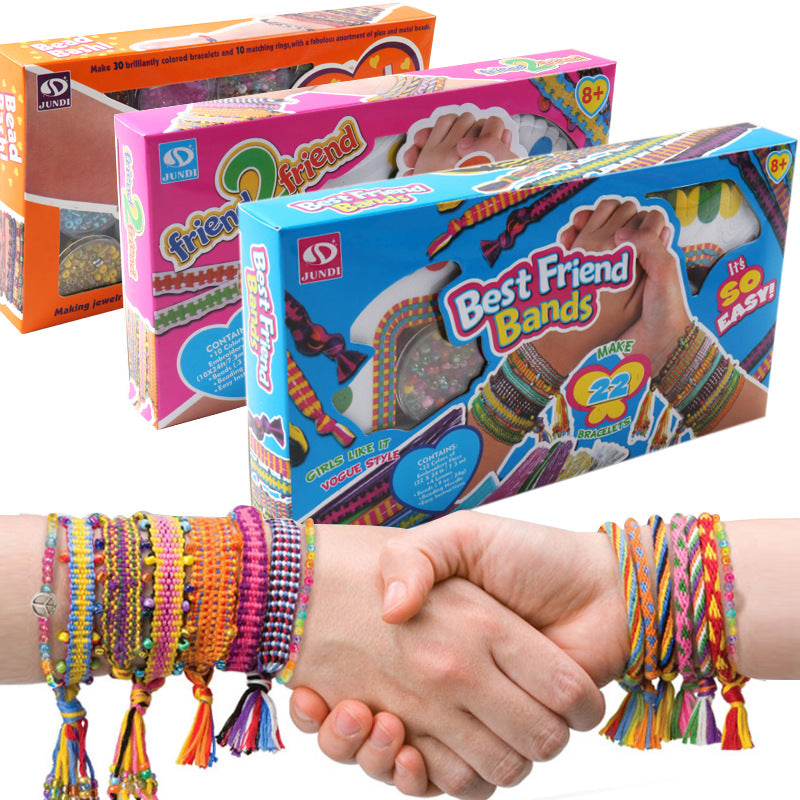 Kids DIY Beaded Braided Bracelet Ornament Toys