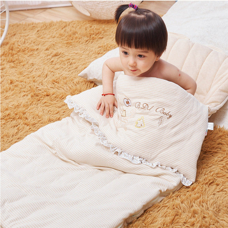 Envelope Baby Sleeping Bag Infant Sleep Sack Children Bedding Warm Toddler Wrap Swaddle Blanket Cotton Kid