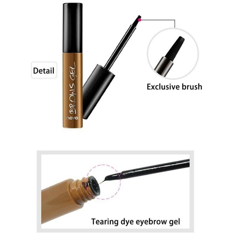 Peel Off Brown Black Eye Brow Tattoo Tint Waterproof Long-lasting