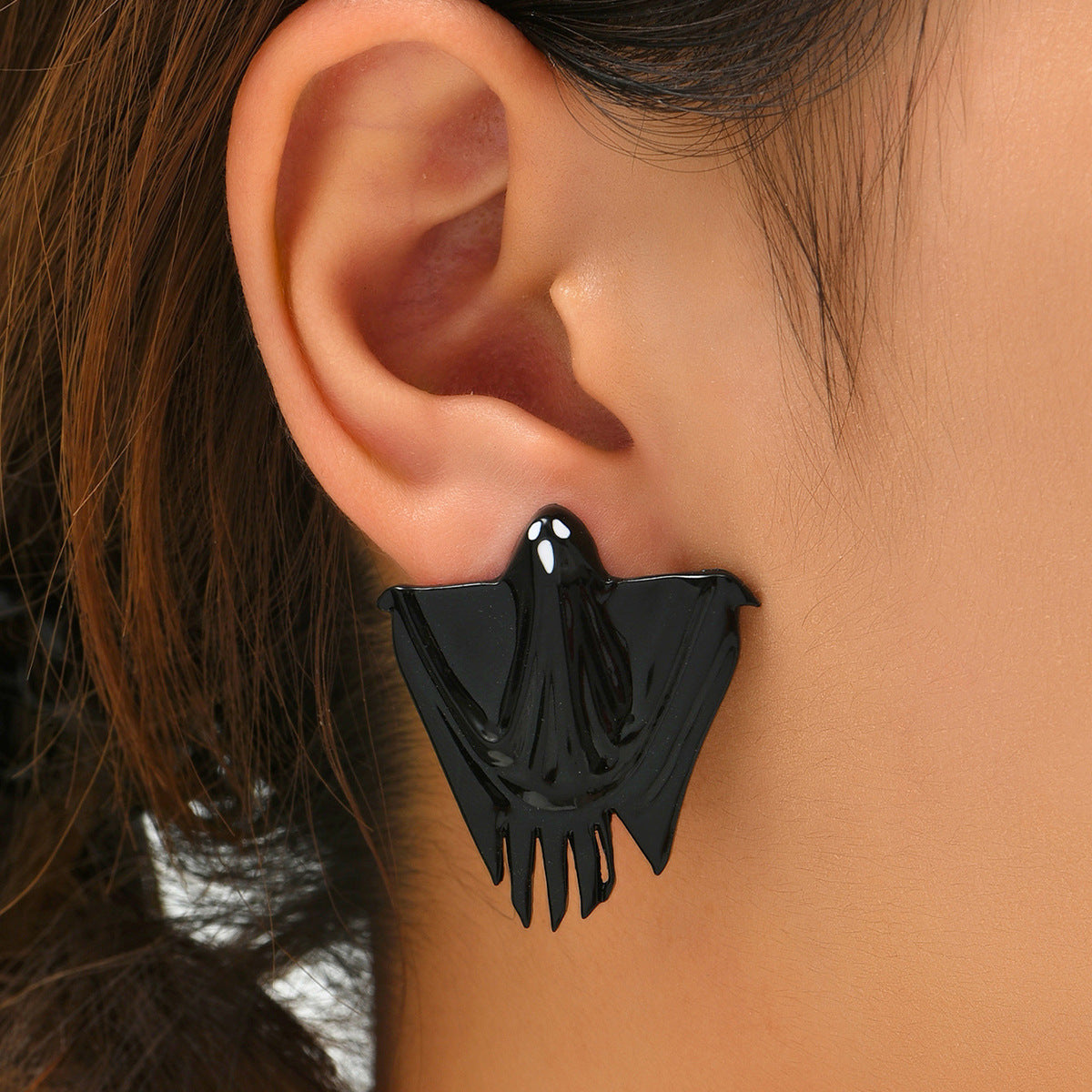 Halloween Hanging Ghost Decoration Hair Dryer Ghost Earrings