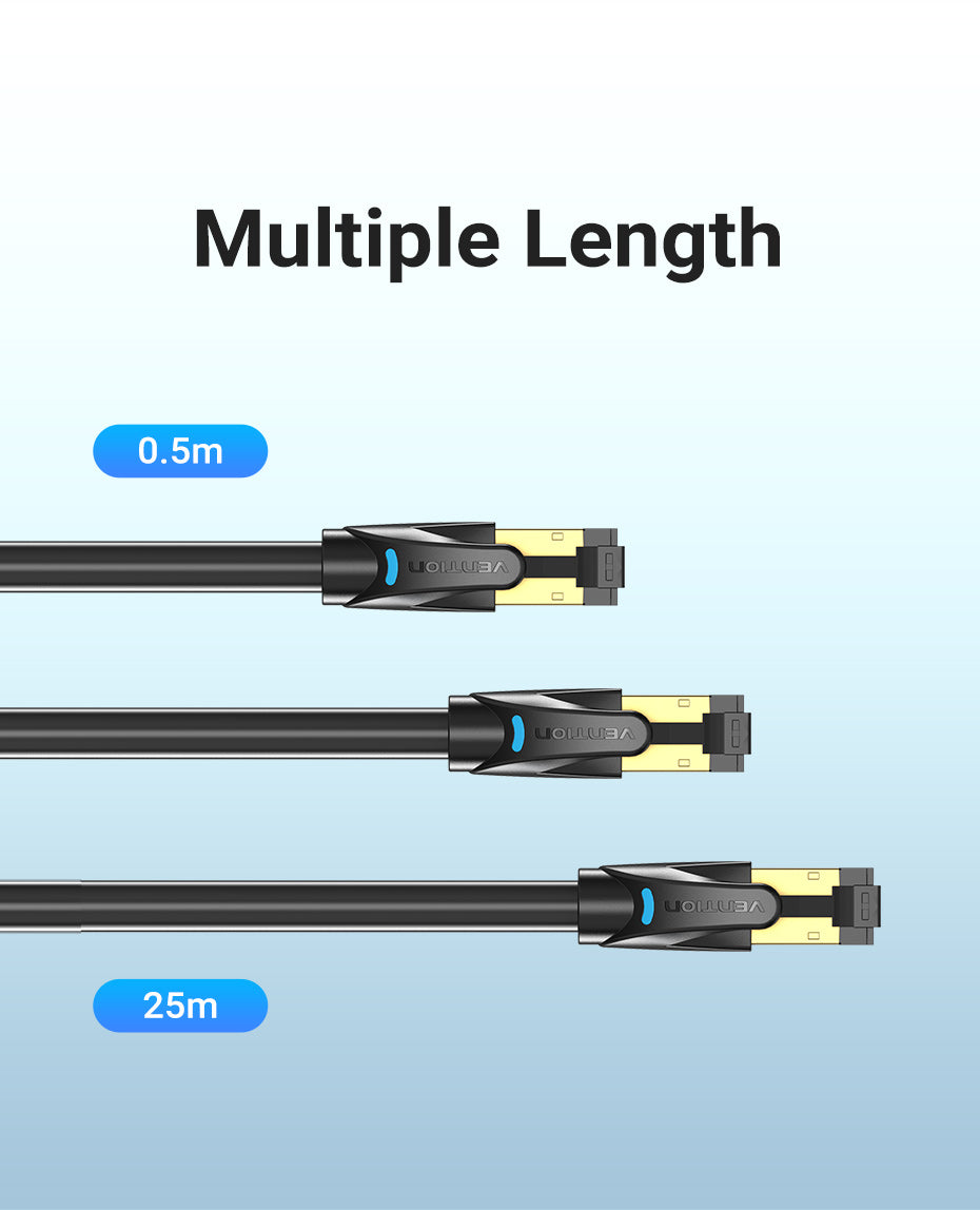 Vention Ethernet Cable RJ45 Cat8 Lan SFTP 40Gbps 2000M