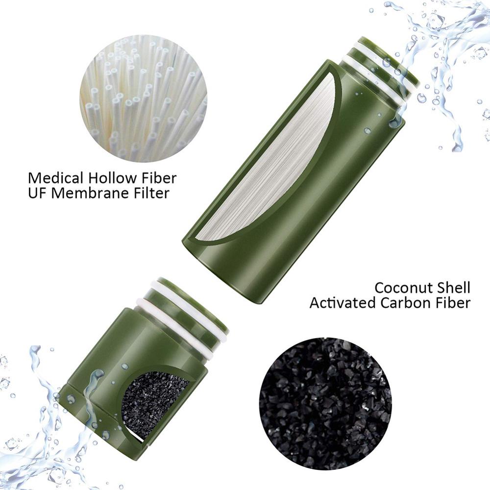 Multistage Outdoor Water Purifier for Emergency Camping Wilderness Survival