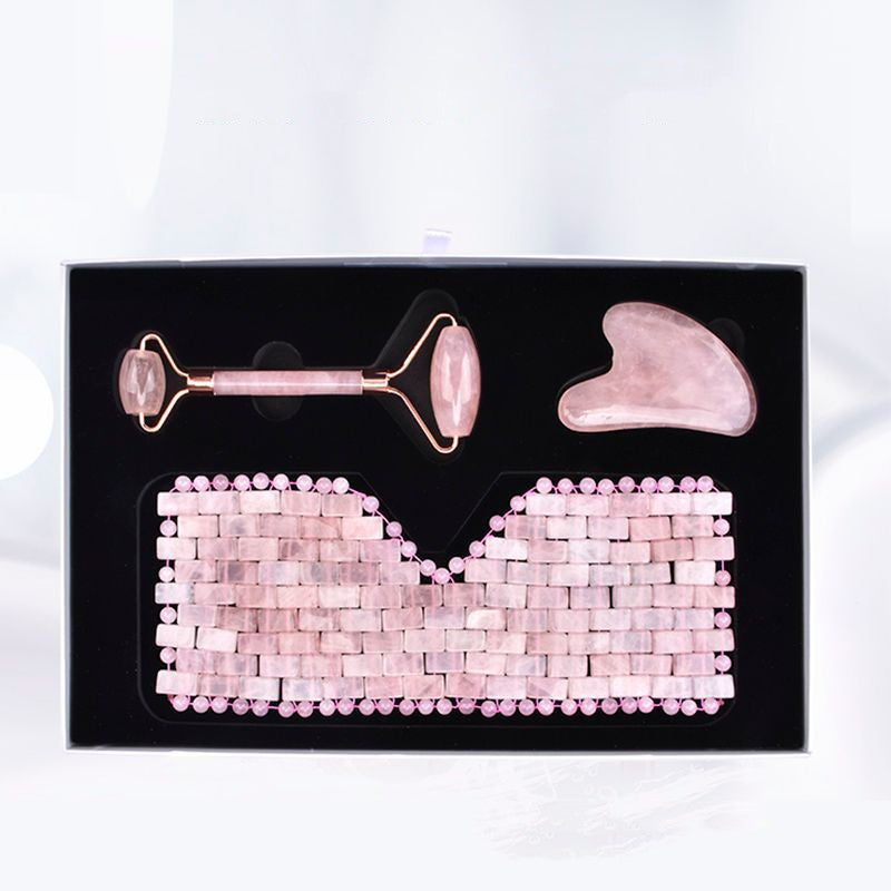 Rose Quartz Eye Mask Massager Facial Lift Roller