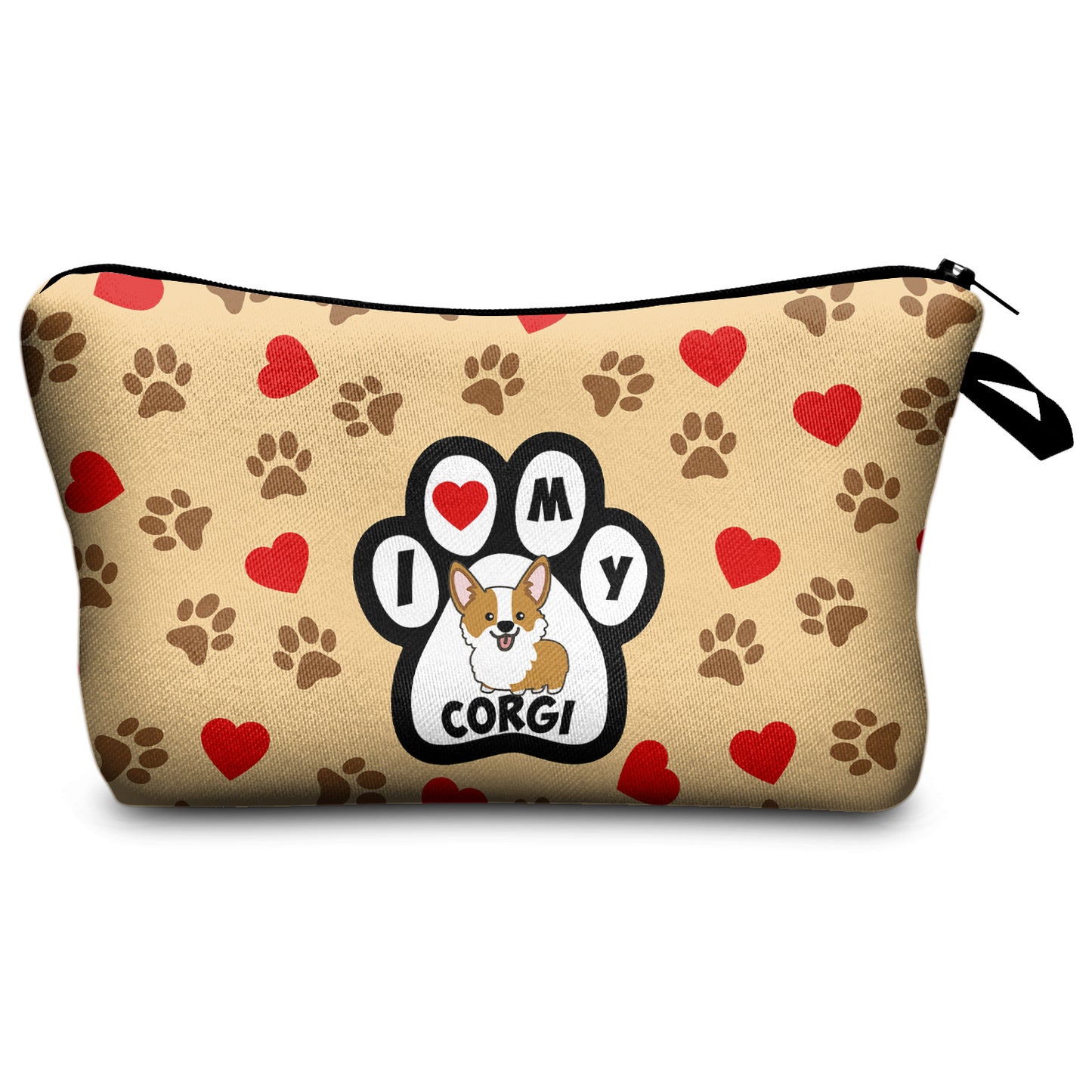 Digital Printing Corgi Storage Cosmetic Bag