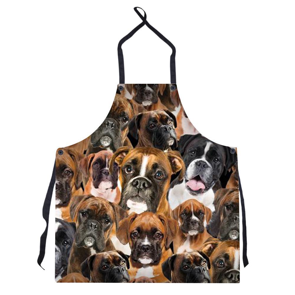 New Style Print Burst Uniform Solid Color Apron