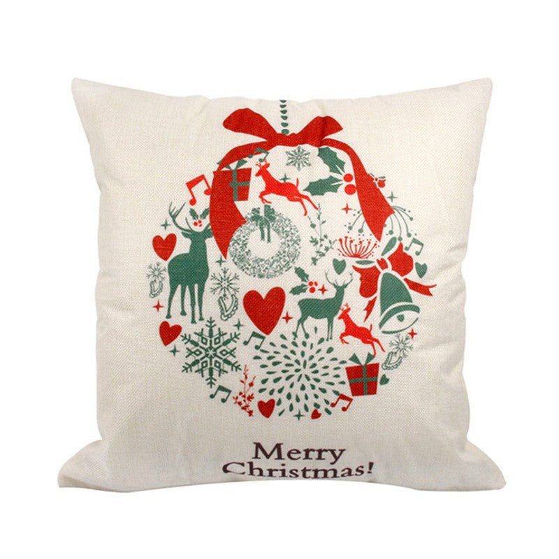 Christmas Hot-selling Home Sofa Office Creative Linen Pillowcase