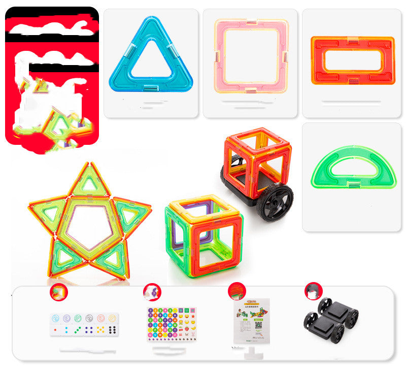 Color Window Magnetic Blocks Wholesale Children's Educational Toys