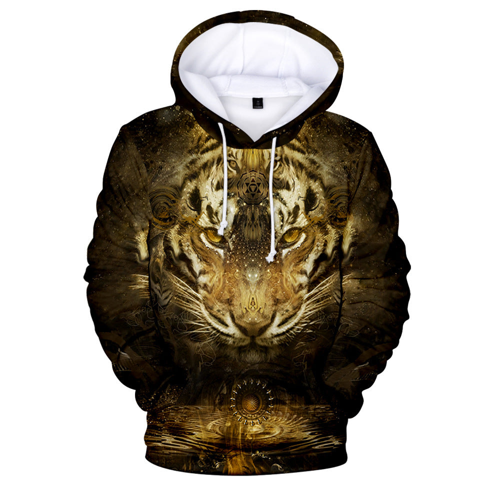 Men's Hoodie Animal Style Tiger Creative Print