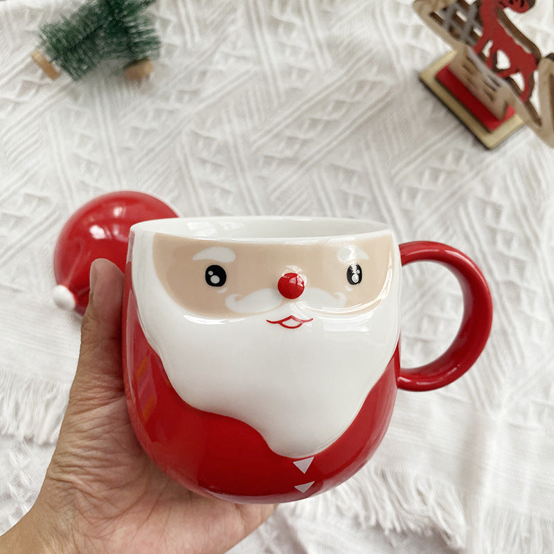 Christmas Ceramic Mug Student Gift Cute Cartoon