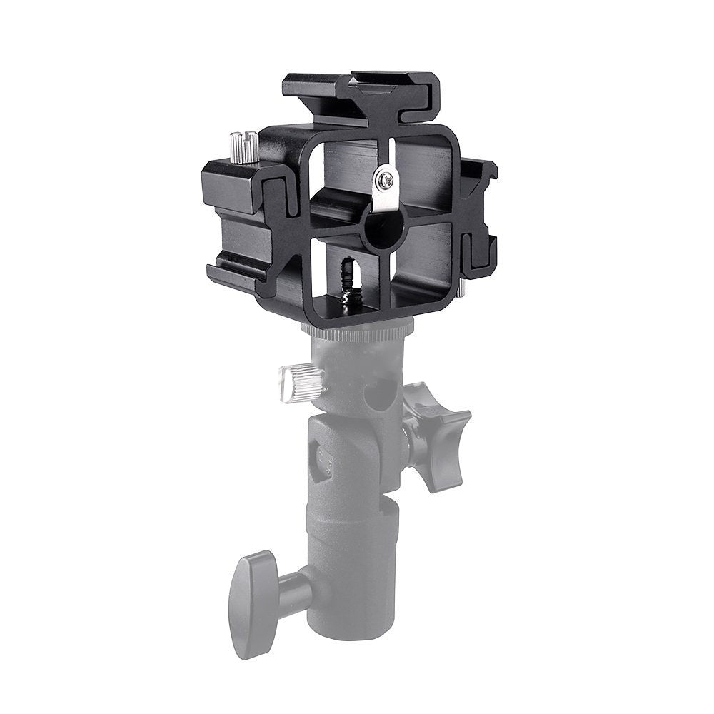 Flash lamp holder with three hot boots