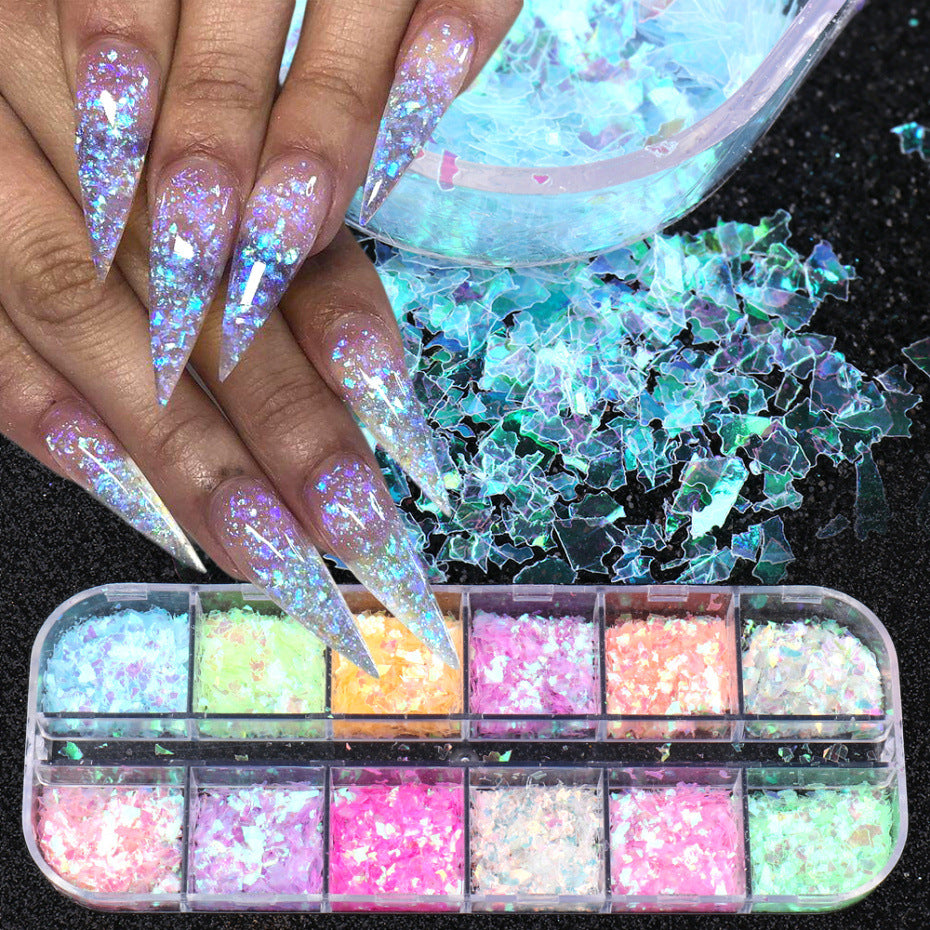 Nail Sequins Internet Celebrity Angel Fairy Pupil Butterfly Irregular Ice