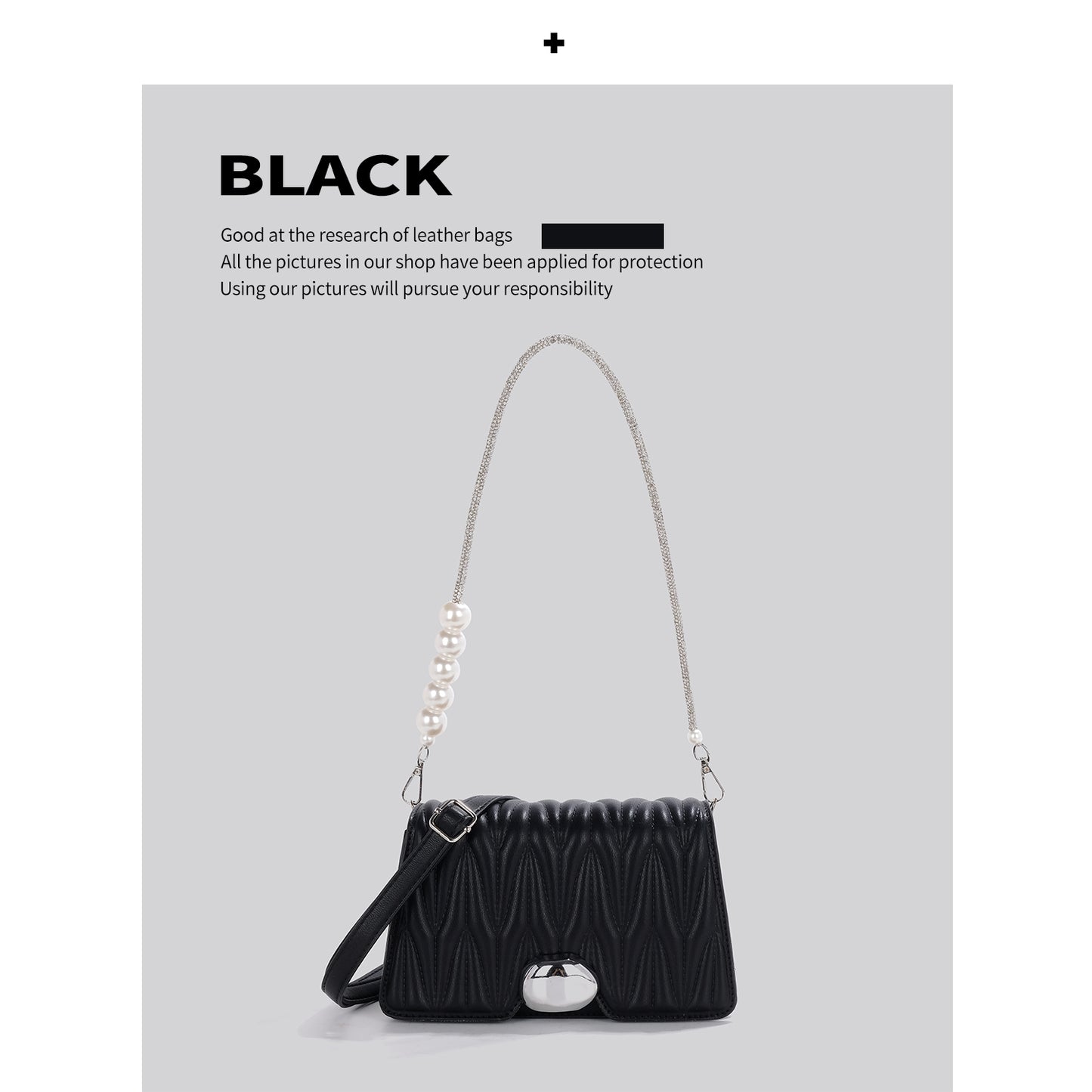 Sophisticated Chain Underarm Premium Crossbody Bag