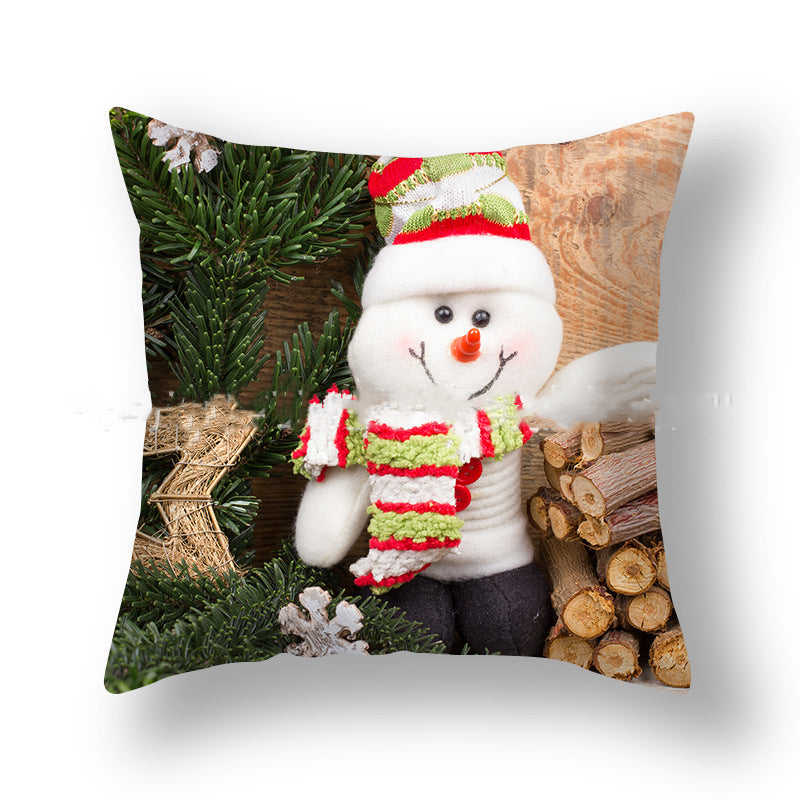 Christmas Pillowcase Cute Snowman Ins