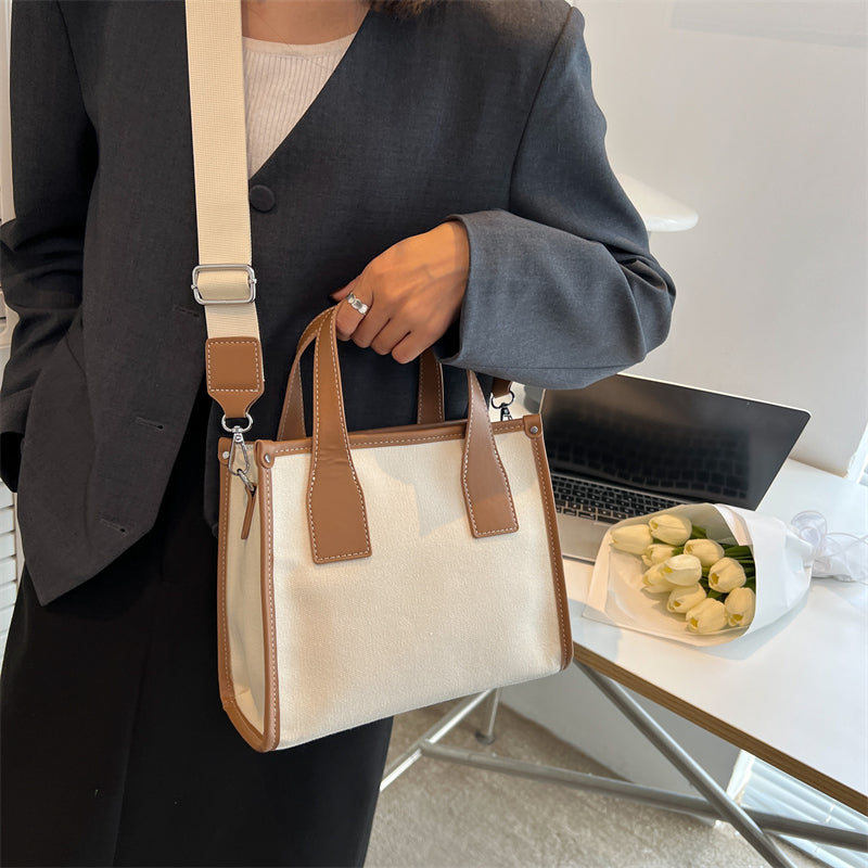 Small Canvas Korean Style Tote For Women Casual Ladies Handbags 2022 New Luxury Simple Shoulder Side Bag Shopper Crossbody Bags