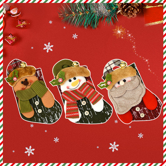 Fashion Christmas Decoration Supplies Cartoon Socks