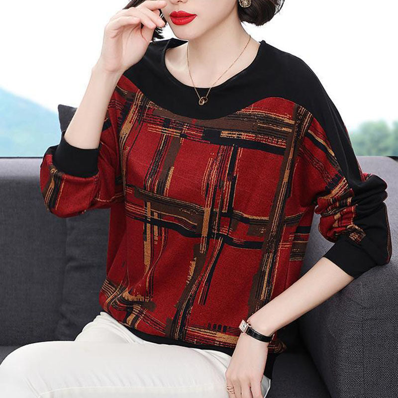 Loose Belly Covering Long-sleeved Top Thin Women's Sweater