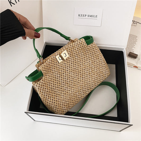 Brand Woven Women Shoulder Bags Summer Beach Straw Bag Designer Handbag And Purses Large Capacity Tote Bag Luxury Crossbody Bag 4.9