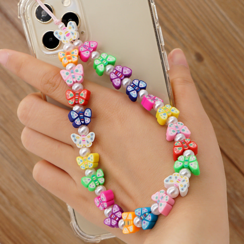 Tao Imitation Pearl Personalized Mobile Phone Chain Pendant Rope Girl