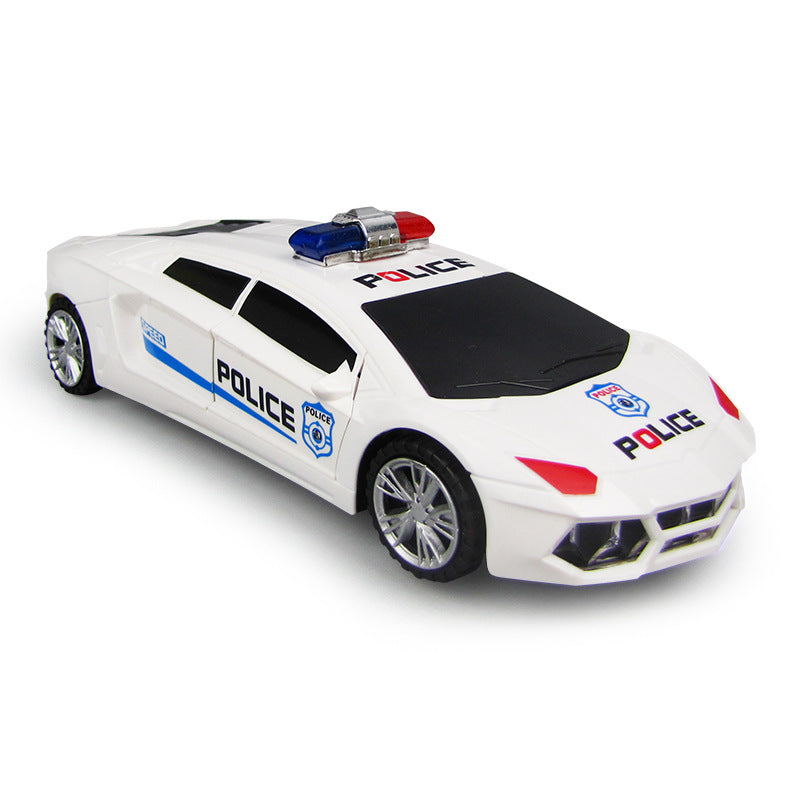 Rotary Deformation Police Car Simulation Model Wholesale Toys