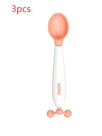 Balance Anti-spreading Baby Learn To Eat Child Training Rice Spoon