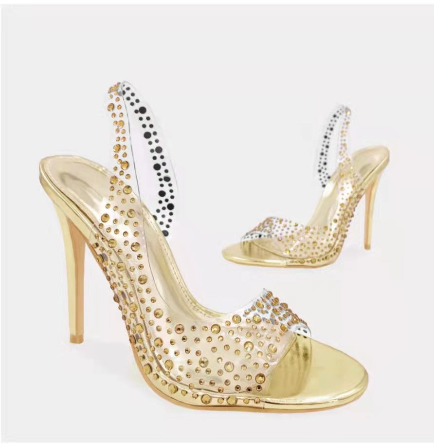 Plus Size Fish Mouth Stiletto Fashion Pointed Toe Women's Sandals