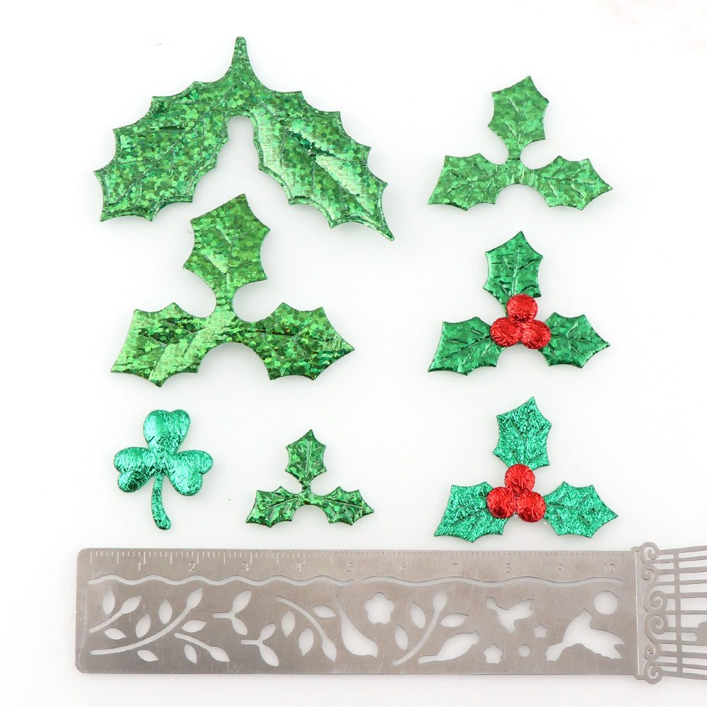 Christmas Green Leaves Christmas Decoration Supplies Venue Layout