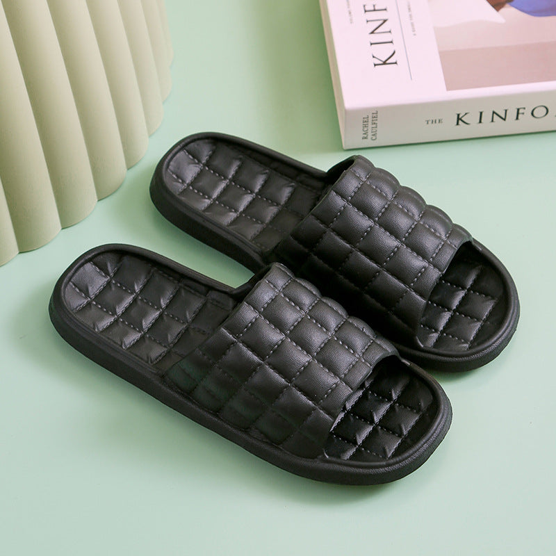 Couple Summer Slippers Bathroom Non-Slip Home Shoes Men And Women