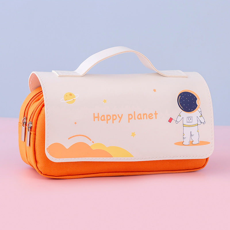 Large-capacity Pencil Case Cute Portable Cartoon Creative Multi-function