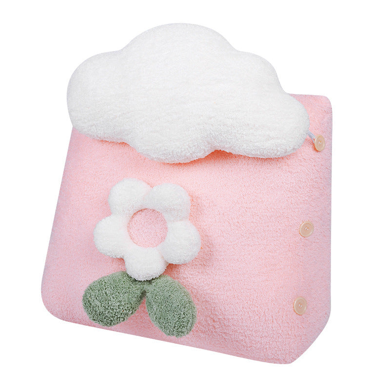 Girl Student Dormitory Sleeping Flower Bedside Pillow