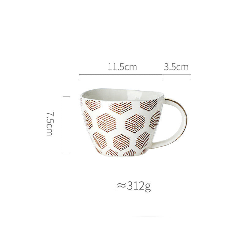 Ceramic Fashion Simple Large Capacity Mug