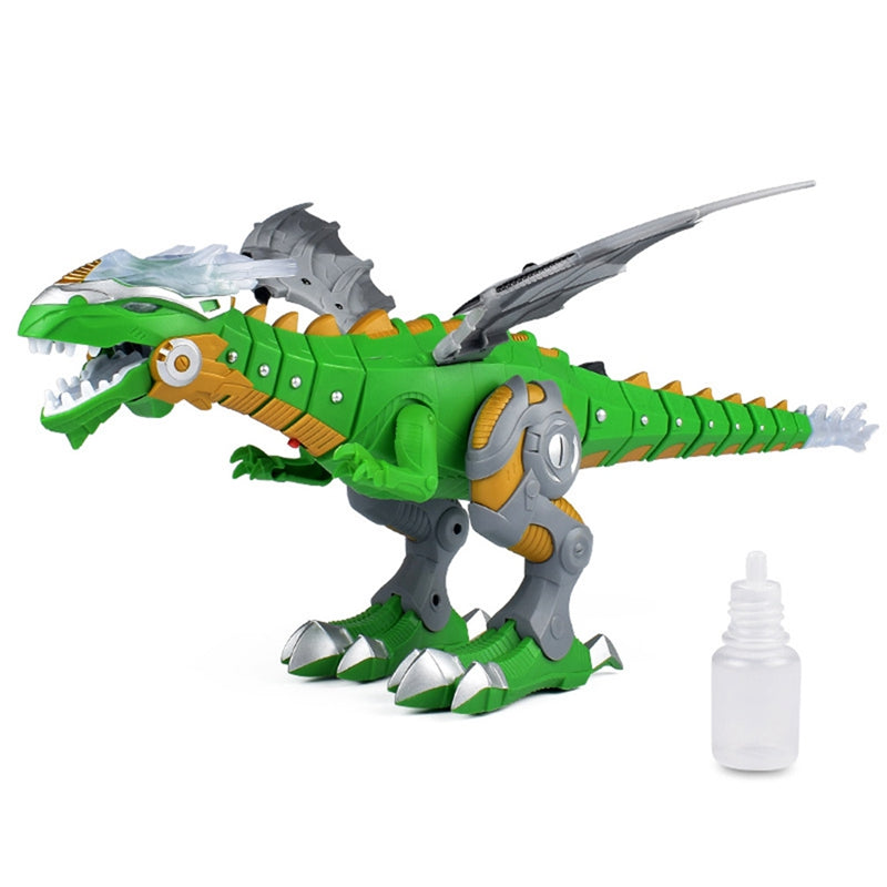 Electric Cool LED Dinosaur Toy Multifunctional 3D Music Fire breathing Dinosaur Model Toys Plastic Simulation Animal Toy for Kid|Electronic Pets