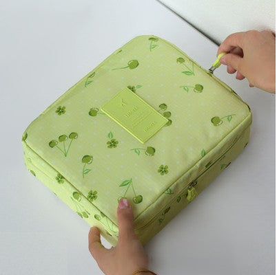 Korean Style Waterproof Cosmetic Bag Ladies Portable Square Bag Portable Wash Bag Travel Large Capacity Cosmetic Storage Bag