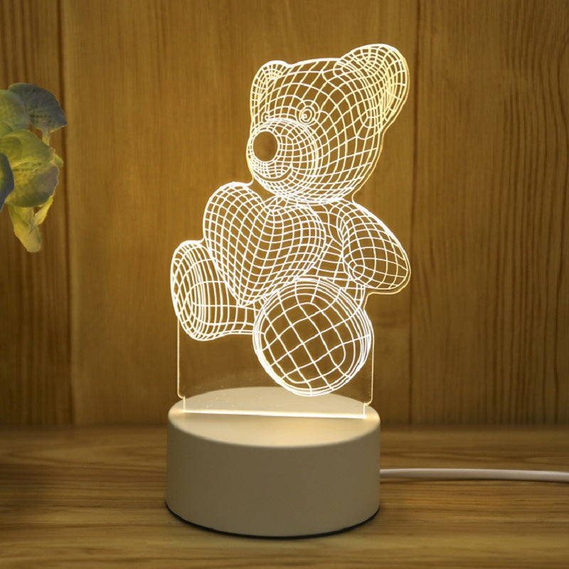 Creative 3d Night Light Cross-border Usb Acrylic Table Lamp Event Planning Company Gift Design Logo Atmosphere Light