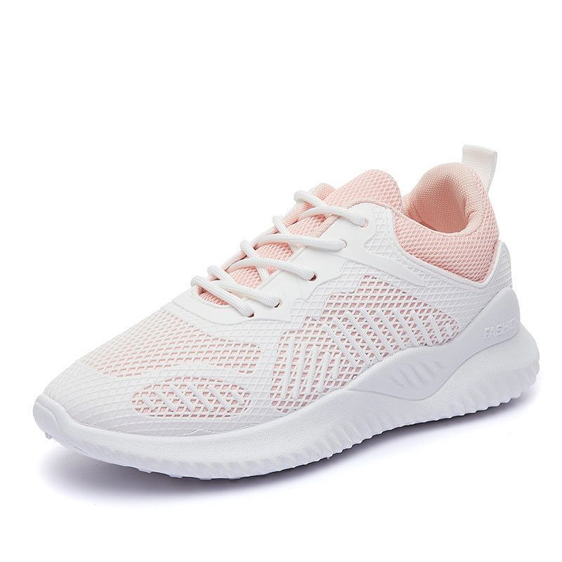 Spring And Summer Flying Woven Mesh Women&amp;amp;amp;amp;amp;amp;#039;s Shoes Breathable Sports Shoes Deep Mouth Lace-up Platform Casual Shoes Women&amp;amp;amp;amp;amp;amp;#039;s Running