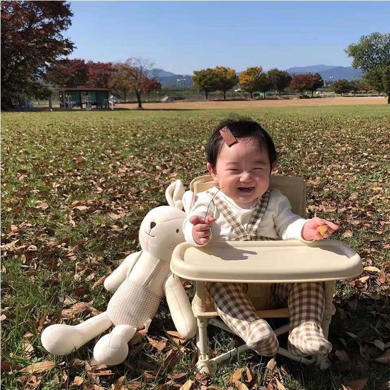 Outdoor Baby Dining Chair Foldable BB Low Stool Children Outdoor Photo Ins Lightweight Portable Baby Learning Chair