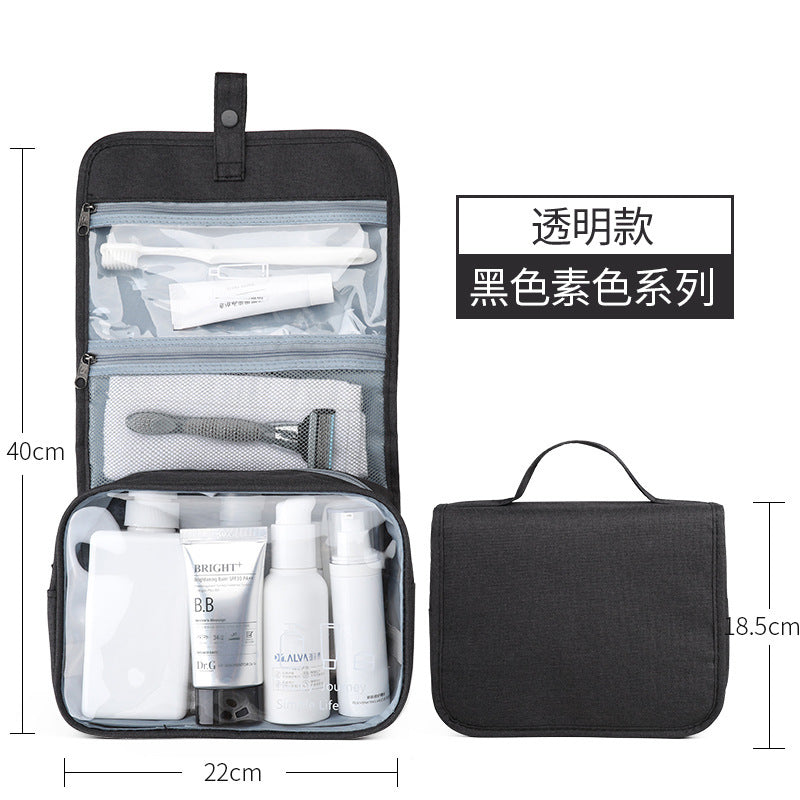 Hook Wash Bag Portable Men's Wash Cosmetic Bag Travel Waterproof Folding Storage Bag