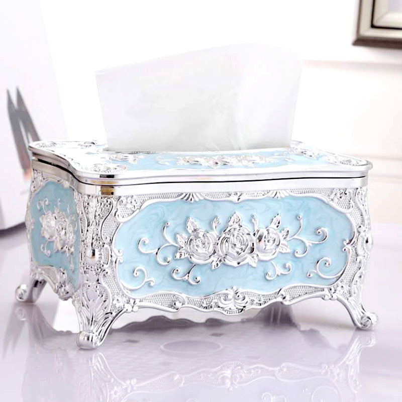 European-style Drawer Box Desktop Tissue Box Living Room Coffee Table Creative Paper Drawer Box Ktv Hotel Napkin Storage