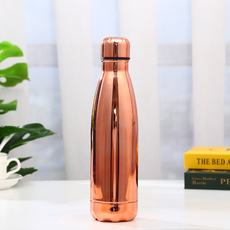 Electroplating Cola Cup Cross-border 304 Stainless Steel Sports Bottle Gradient Color Thermal Insulation Cola Bottle Factory Wholesale Water Cup