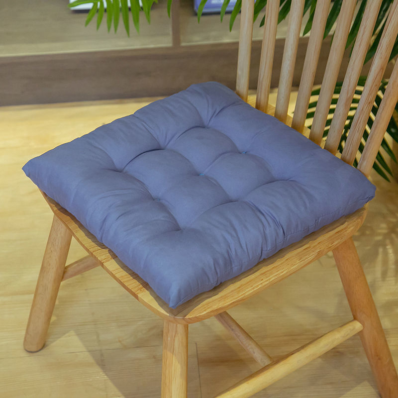 Cross-border Ins Simple Solid Color Cushion Chair Cushion Cushion Winter Four Seasons Cushion Soft Office Solid Cushion