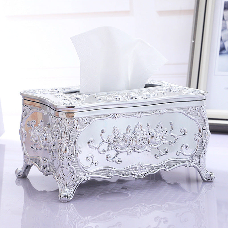 European-style Drawer Box Desktop Tissue Box Living Room Coffee Table Creative Paper Drawer Box Ktv Hotel Napkin Storage