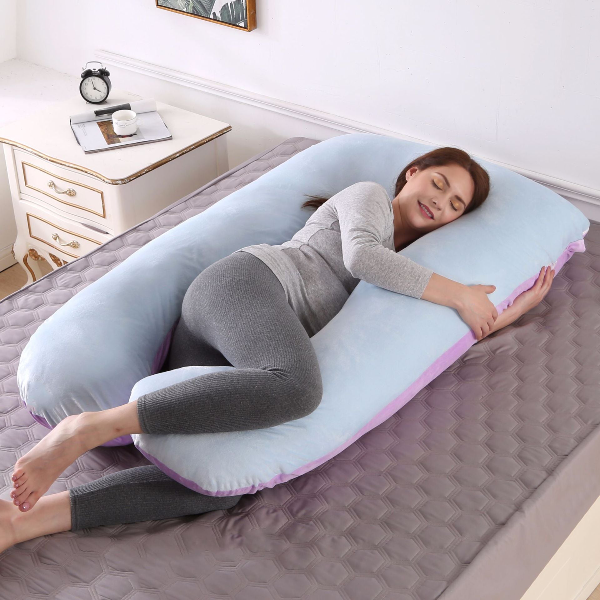 Maternity Pillow Side Sleeper Pillow Removable And Washable U-shaped Pillow Nap Pillow Cushion Waist Pillow Factory Foreign Trade Pillow Wholesale