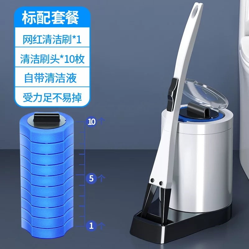 New Disposable Toilet Brush Set Simple No Dead Corner Cleaning Brush Household Disposable Toilet Cleaning Artifact