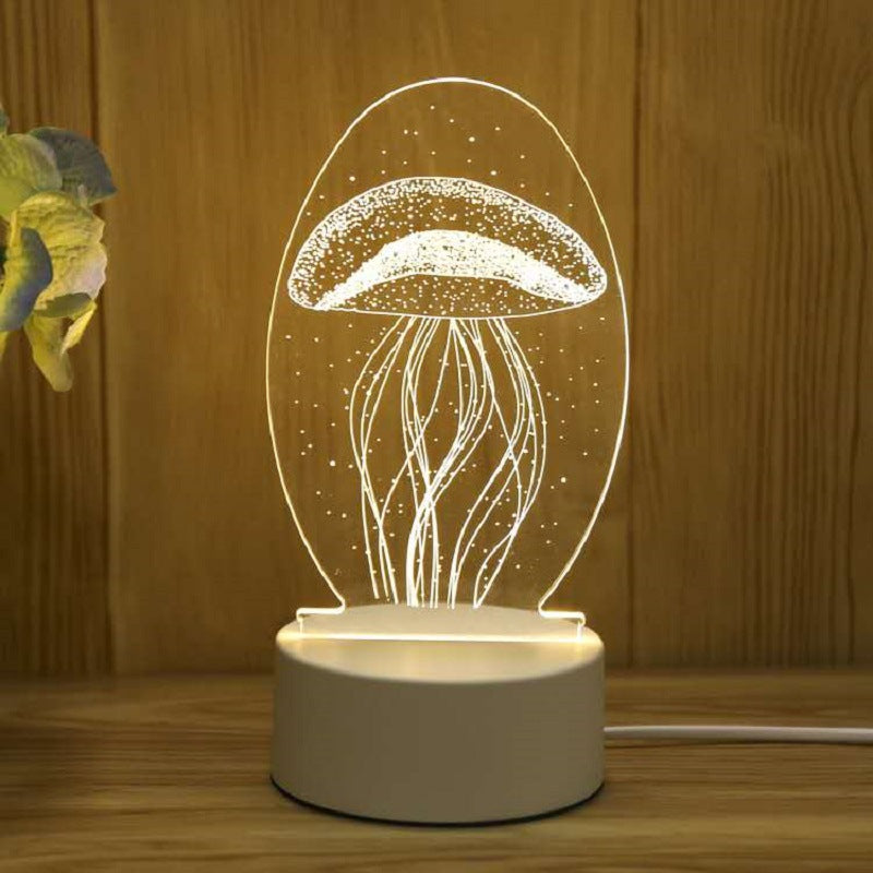 Creative 3d Night Light Cross-border Usb Acrylic Table Lamp Event Planning Company Gift Design Logo Atmosphere Light