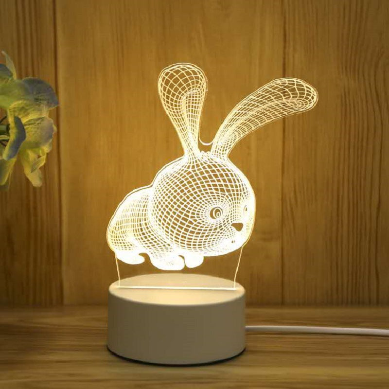 Creative 3d Night Light Cross-border Usb Acrylic Table Lamp Event Planning Company Gift Design Logo Atmosphere Light